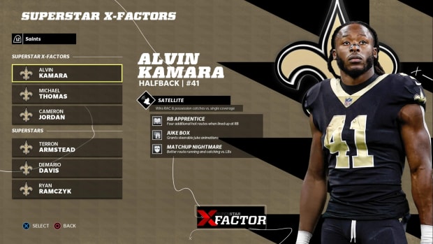 Alvin Kamara - Superstar X-Factor in Madden 23